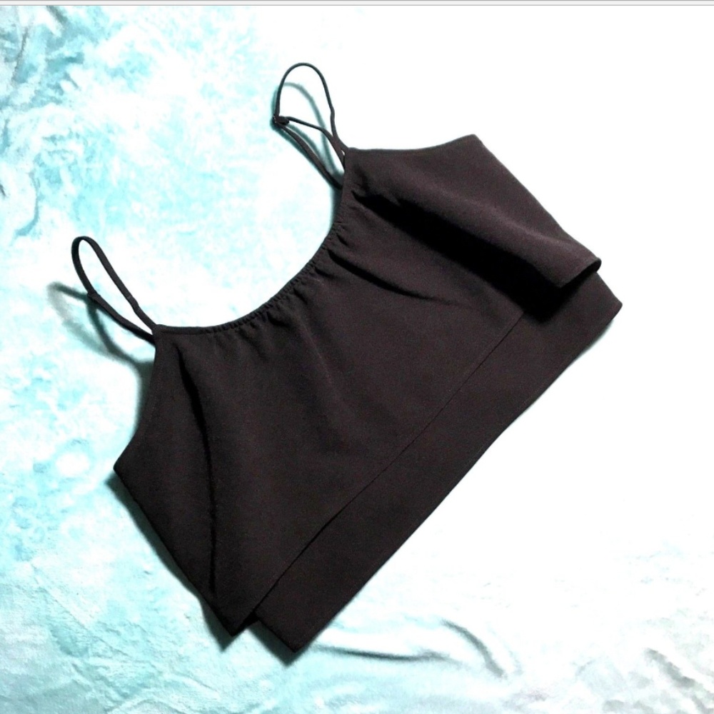 Women’s Crop Top Large Sleeveless Zipper Flowy